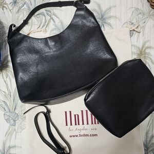 Black Women's Hobo Bag Set